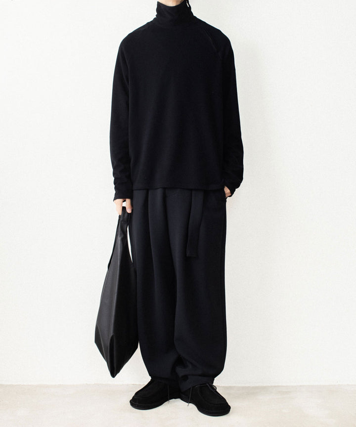 ATTACHMENT アタッチメントのVI/PE SMOOTH ZIP-UP HIGHNECK L/S TEE - BLACKの公式通販サイトsession福岡セレクトショップ