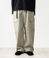【 ATTACHMENT 】CO/TEN POWDERY DOUBLE CROTH EASY CARGO TROUSERS - L.KH GRAY