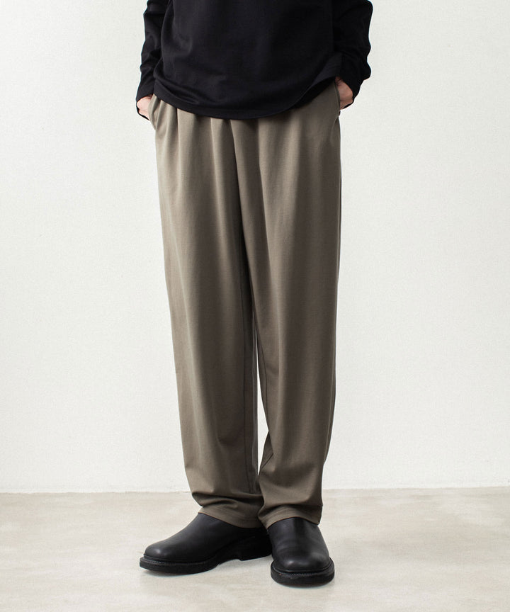 ATTACHMENT アタッチメントのCOTTON DOUBLE FACE LOUNGE TROUSERS - KHAKI GRAYの公式通販サイトsession福岡セレクトショップ
