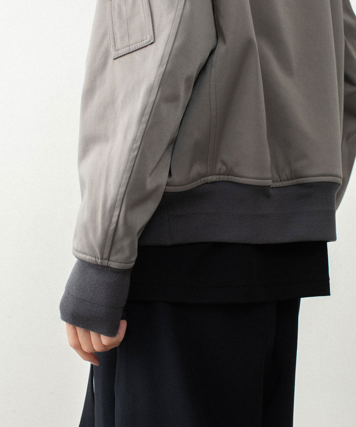 ATTACHMENT アタッチメントのNY/CO SATIN B-15 JACKET - KHAKI GRAYの公式通販サイトsession福岡セレクトショップ