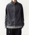 【 ATTACHMENT 】80/2 ORGANIC VELOR TRACK JACKET - D.GRAY