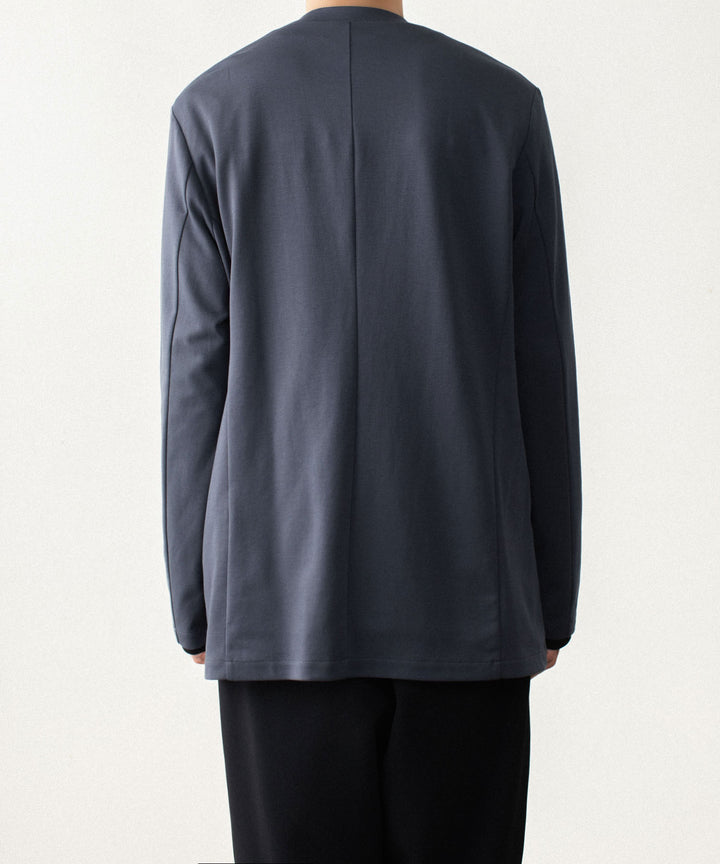ATTACHMENT アタッチメントのCOTTON DOUBLE FACE COLLARLESS CARDIGAN - NAVYの公式通販サイトsession福岡セレクトショップ