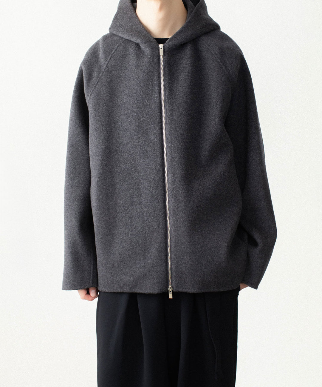 ATTACHMENT アタッチメントのWO/CA DOUBLE FACE BEAVER HOODED JACKET - GRAYの公式通販サイトsession福岡セレクトショップ