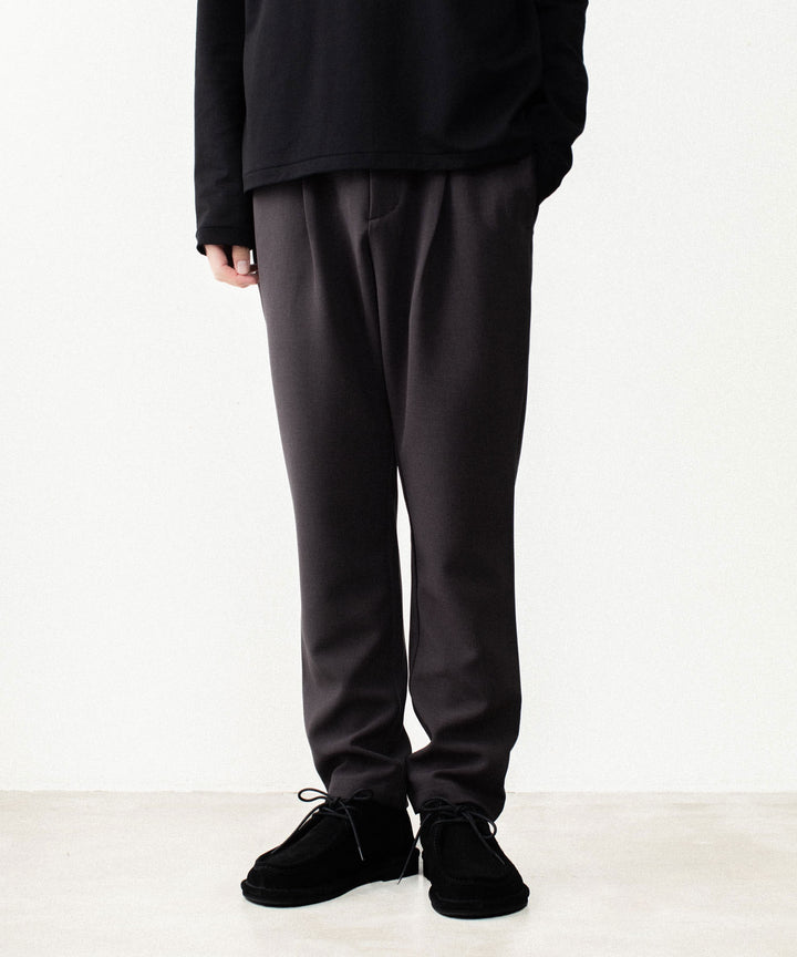 ATTACHMENT アタッチメントのPE STRETCH DOUBLE CLOTH REGULAR FIT 1TUCK TROUSERS - D.KH GRAYの公式通販サイトsession福岡セレクトショップ