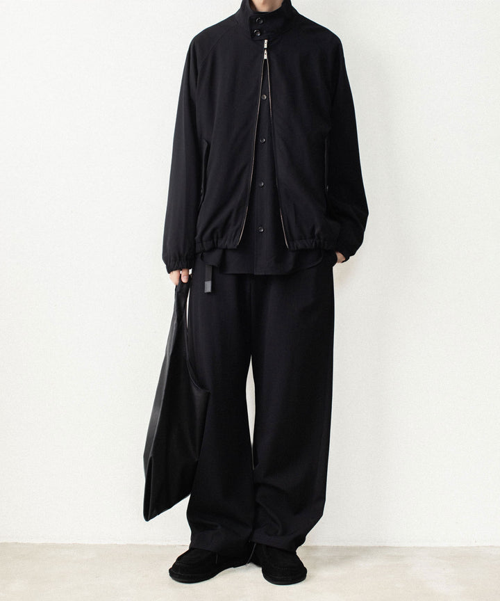 ATTACHMENT アタッチメントのWASHABLE HIGH TWIST GABARDINE UTILITY L/S SHIRT - BLACKの公式通販サイトsession福岡セレクトショップ