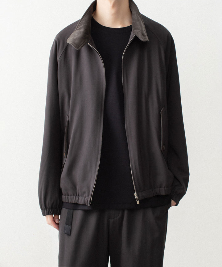 ATTACHMENT アタッチメントのWASHABLE HIGH TWIST GABARDINE HARRINGTON JACKET - KHAKI GRAYの公式通販サイトsession福岡セレクトショップ