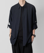 画像をギャラリービューアに読み込む, ATTACHMENT アタッチメントのPE/RY STRETCH TROPICAL STRAP SLEEVE L/S SHIRT - NAVY 公式通販サイトsession福岡セレクトショップ
