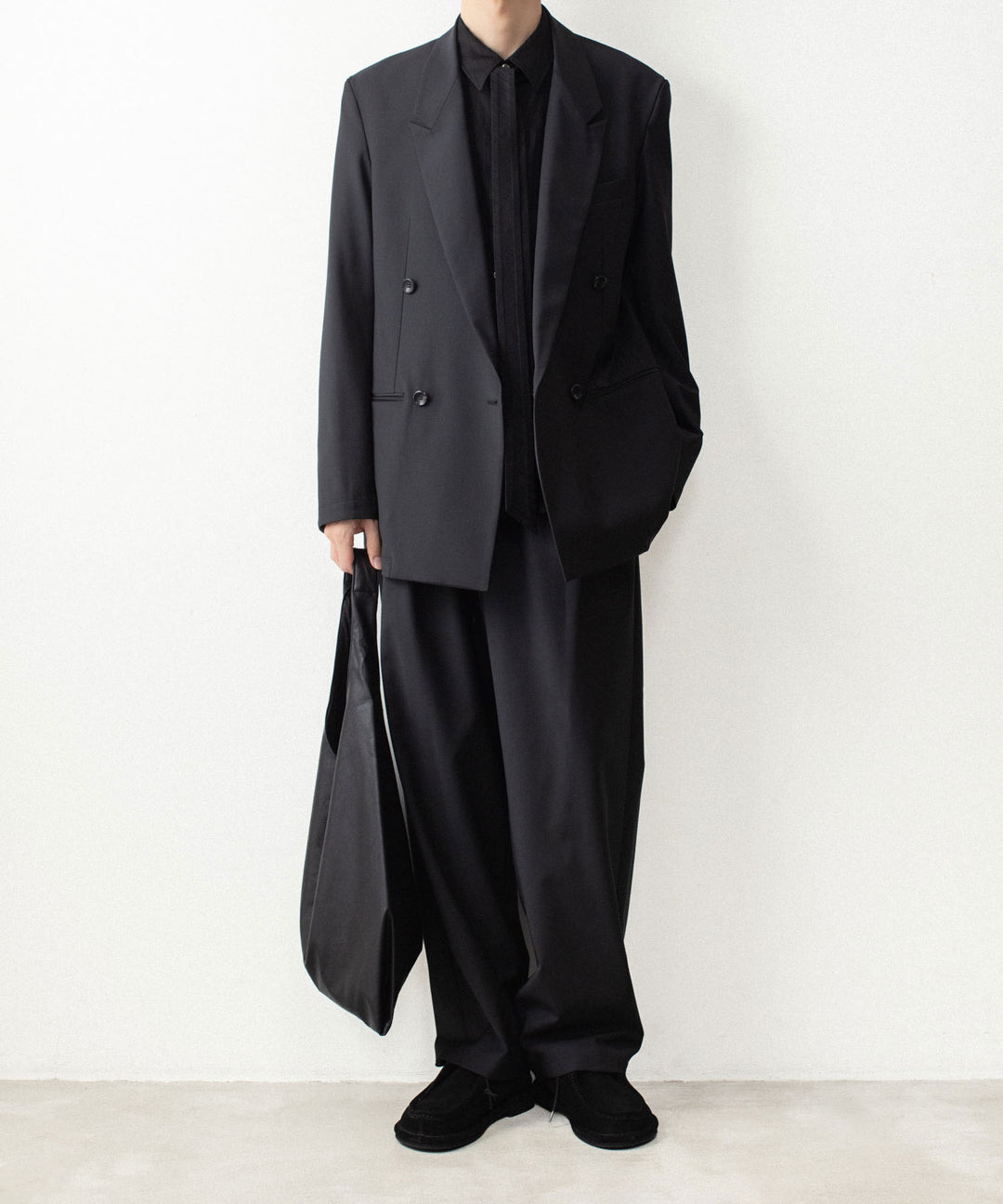 ATTACHMENT アタッチメントの2/80 PE/WO STRETCH TRO EASY TROUSERS - BLACKの公式通販サイトsession福岡セレクトショップ
