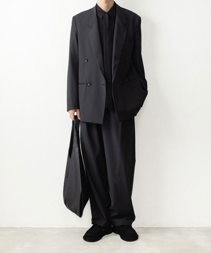 ATTACHMENT アタッチメントの2/80 PE/WO STRETCH TRO EASY TROUSERS - BLACKの公式通販サイトsession福岡セレクトショップ