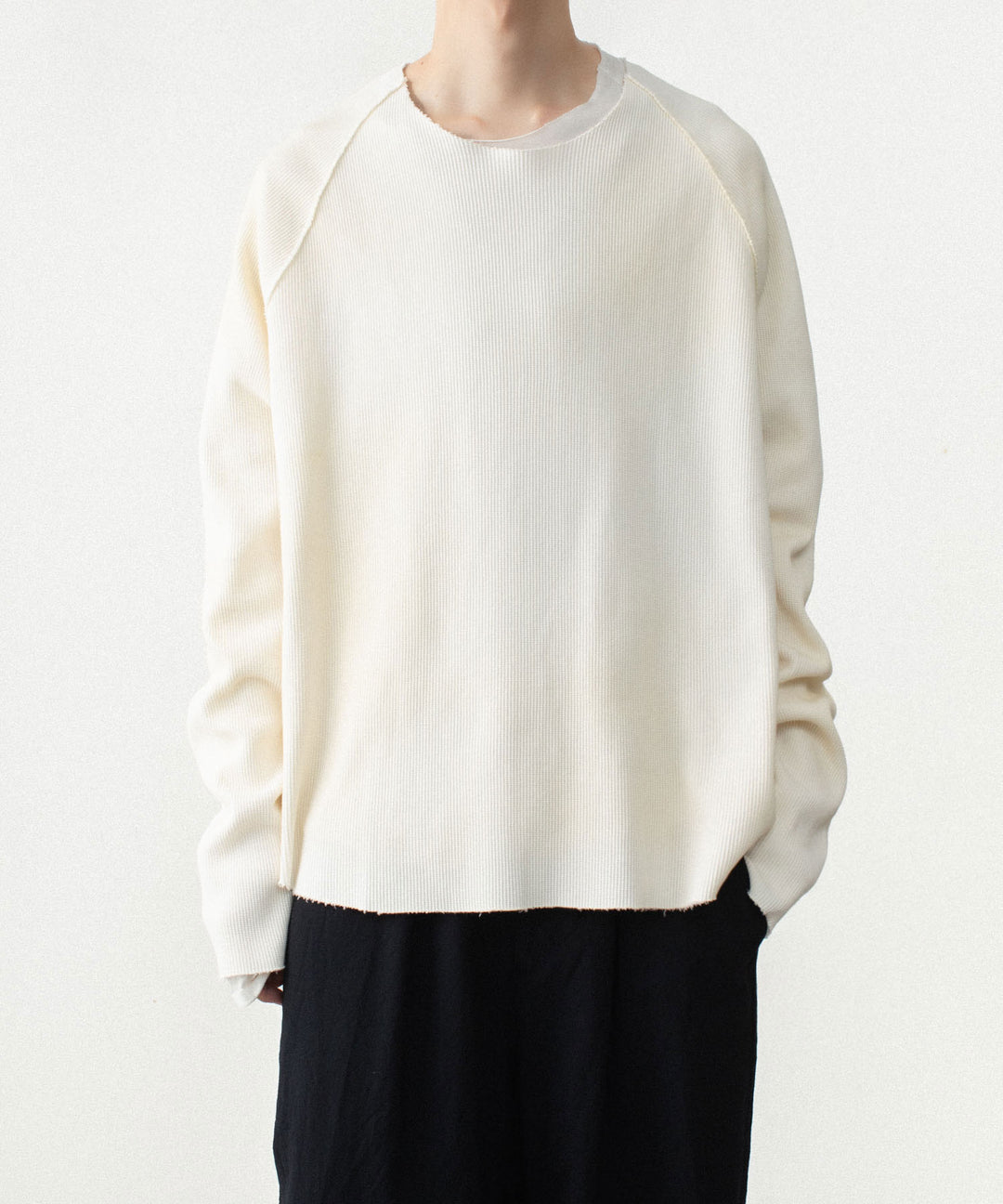 VEIN ヴェインのHIGH GAUGE WAFFLE LAYERED L/S TEE - OFF WHITEの公式通販サイトsession福岡セレクトショップ