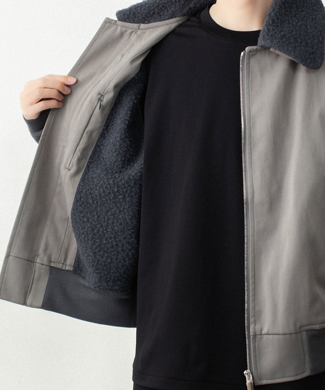 ATTACHMENT アタッチメントのNY/CO SATIN B-15 JACKET - KHAKI GRAYの公式通販サイトsession福岡セレクトショップ