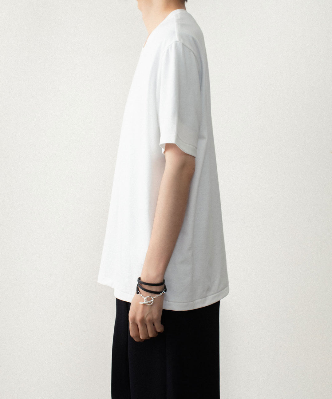 ATTACHMENT アタッチメントのCOTTON DOUBLE FACE SLIM FIT S/S TEE - WHITEの公式通販サイトsession福岡セレクトショップ