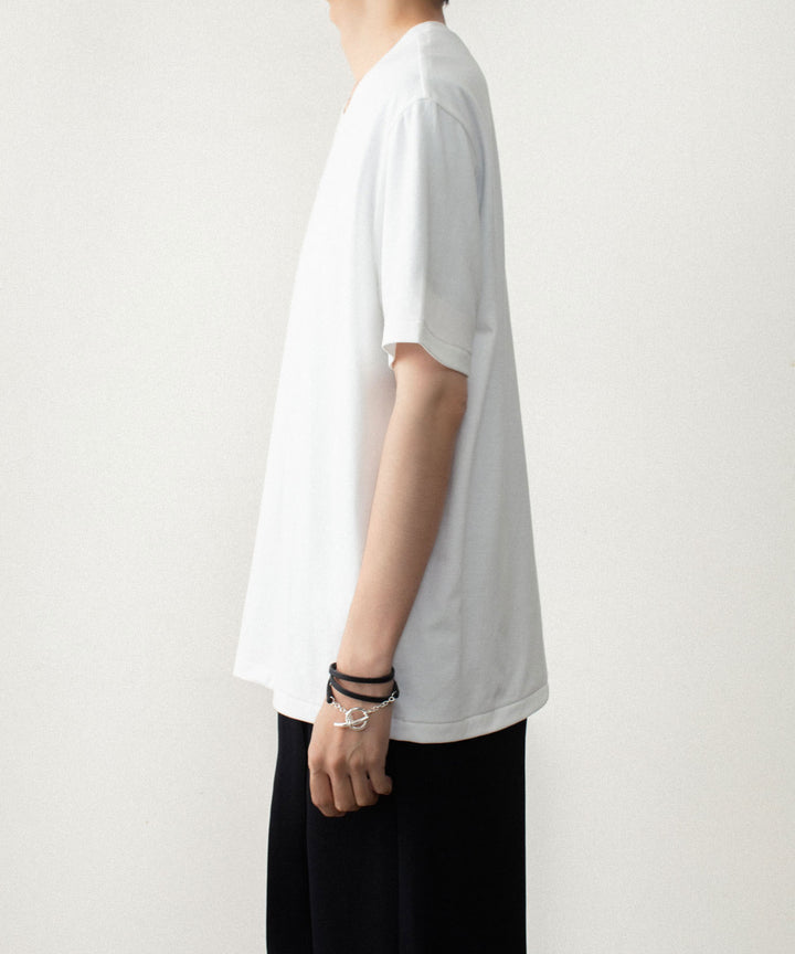 ATTACHMENT アタッチメントのCOTTON DOUBLE FACE SLIM FIT S/S TEE - WHITEの公式通販サイトsession福岡セレクトショップ