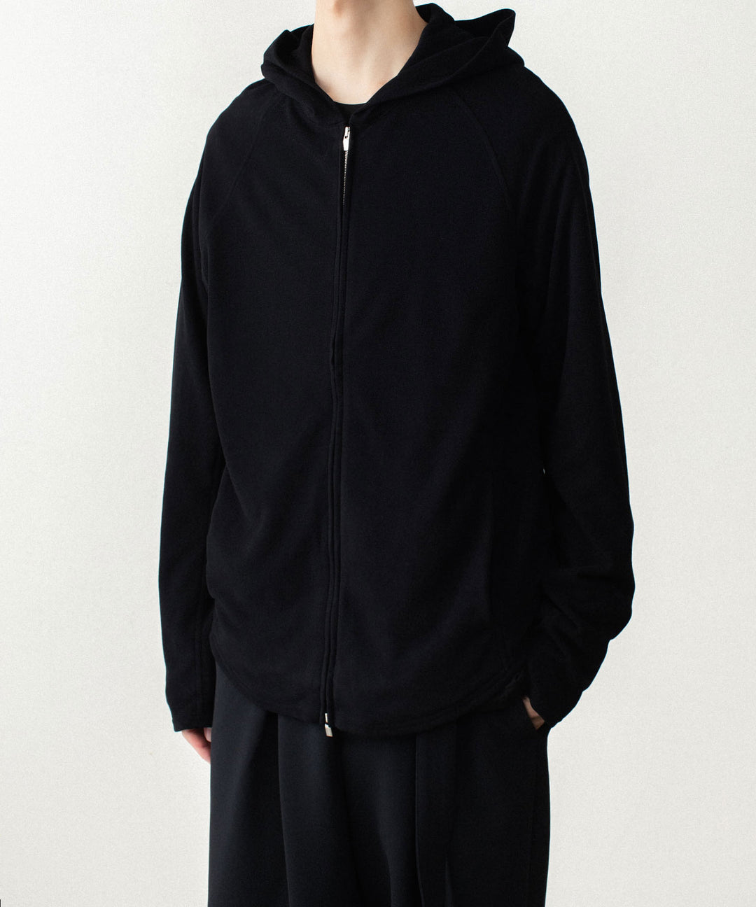 ATTACHMENT アタッチメントのVI/PE SMOOTH ZIP-UP LIGHT HOODIE - BLACKの公式通販サイトsession福岡セレクトショップ