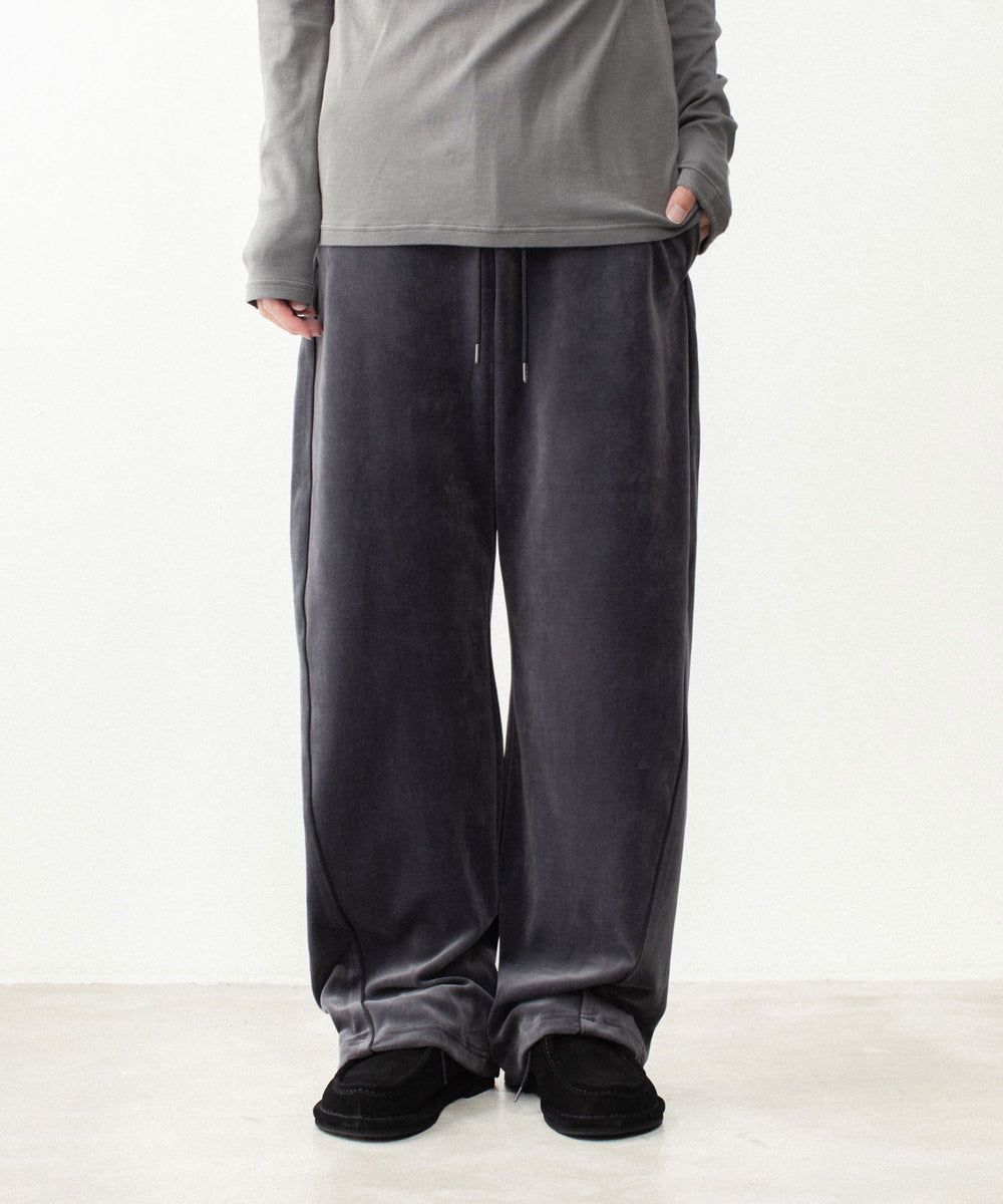 ATTACHMENT アタッチメントの80/2 ORGANIC VELOR BALLOON WIDE TRACK TROUSERS - D.GRAYの公式通販サイトsession福岡セレクトショップ