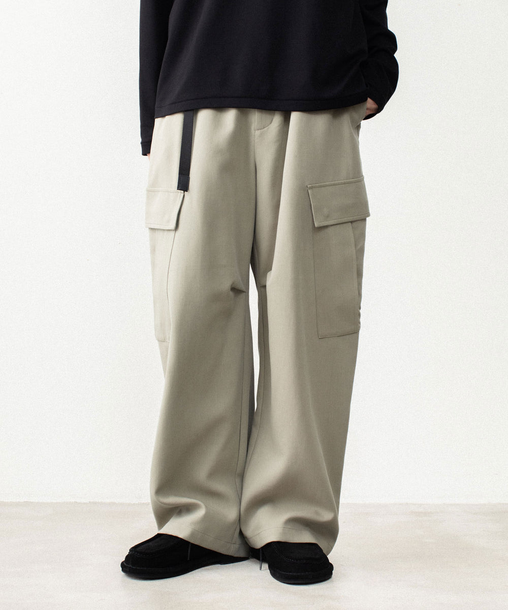 ATTACHMENT アタッチメントのCO/TEN POWDERY DOUBLE CROTH EASY CARGO TROUSERS - L.KH GRAYの公式通販サイトsession福岡セレクトショップ