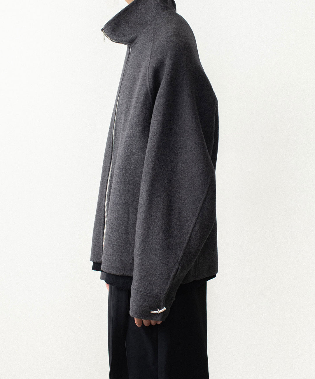 ATTACHMENT アタッチメントのWO/CA DOUBLE FACE BEAVER STAND COLLAR JACKET - GRAYの公式通販サイトsession福岡セレクトショップ