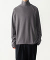 【 ATTACHMENT 】VI/PE SMOOTH ZIP-UP HIGHNECK L/S TEE - D.GRAY