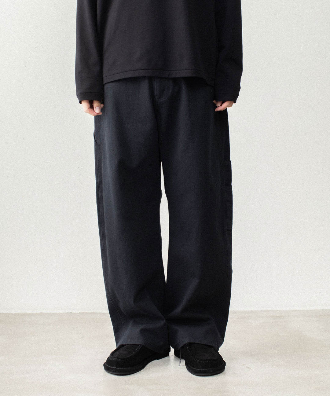 ATTACHMENT アタッチメントのCO NIDOM CLOTH BALLOON WIDE PAINTER PANTS - BLACKの公式通販サイトsession福岡セレクトショップ