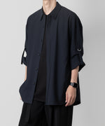 画像をギャラリービューアに読み込む, ATTACHMENT アタッチメントのPE/RY STRETCH TROPICAL STRAP SLEEVE L/S SHIRT - NAVY 公式通販サイトsession福岡セレクトショップ
