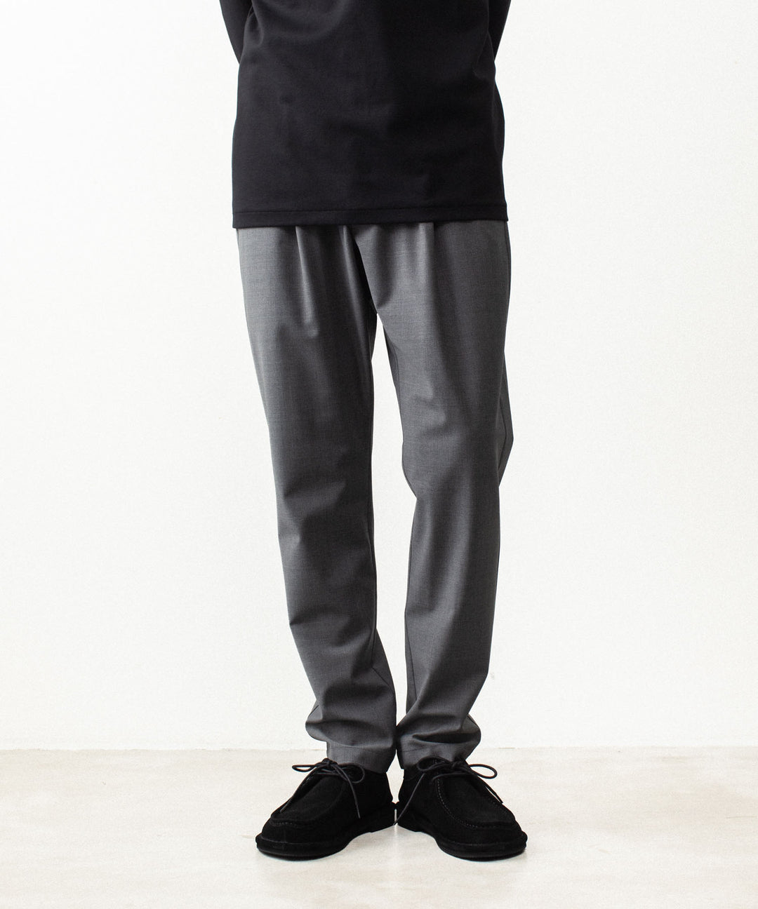 ATTACHMENT アタッチメントの2/80 PE/WO STRETCH TRO REGULAR FIT 1TUCK  TROUSERS - X.GRAYの公式通販サイトsession福岡セレクトショップ