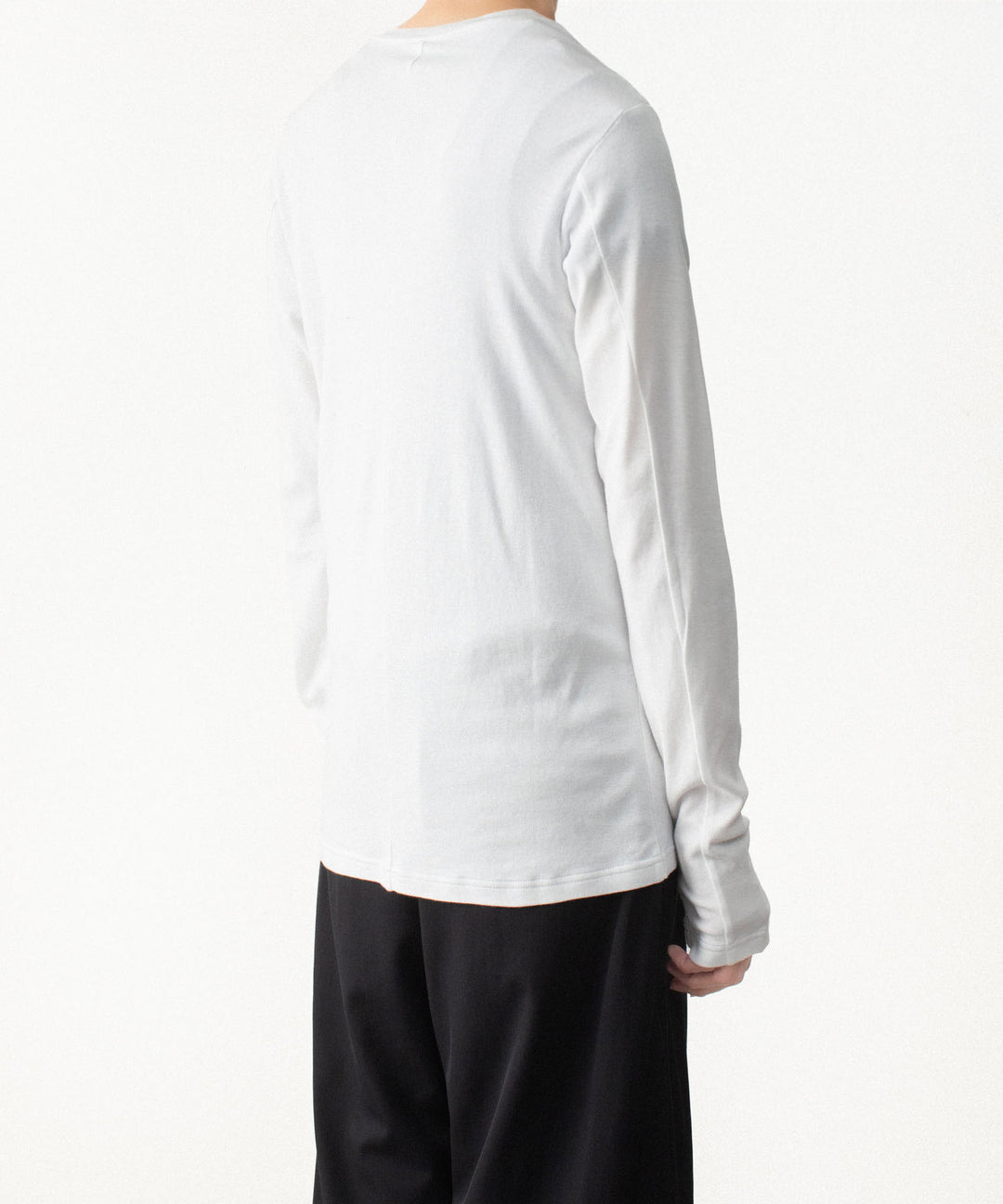 ATTACHMENT アタッチメントのBRUSHED YARN SMOOTH SLIM FIT L/S TEE - WHITEの公式通販サイトsession福岡セレクトショップ