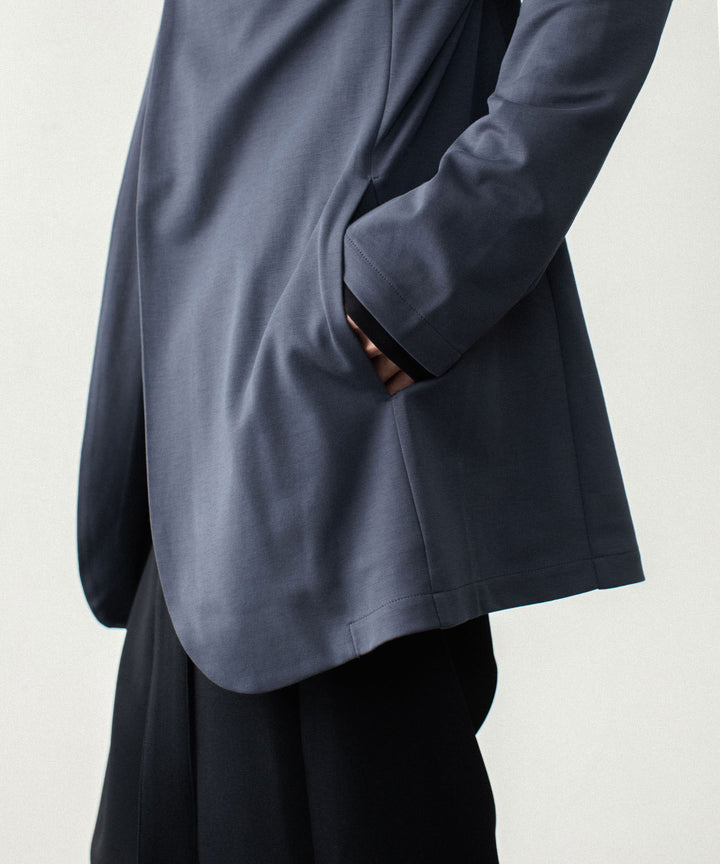 ATTACHMENT アタッチメントのCOTTON DOUBLE FACE COLLARLESS CARDIGAN - NAVYの公式通販サイトsession福岡セレクトショップ