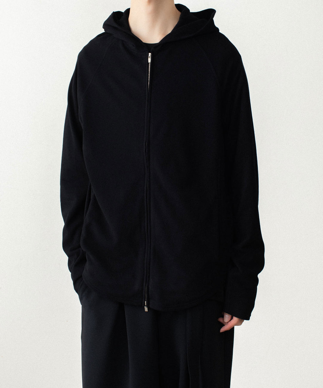 ATTACHMENT アタッチメントのVI/PE SMOOTH ZIP-UP LIGHT HOODIE - BLACKの公式通販サイトsession福岡セレクトショップ