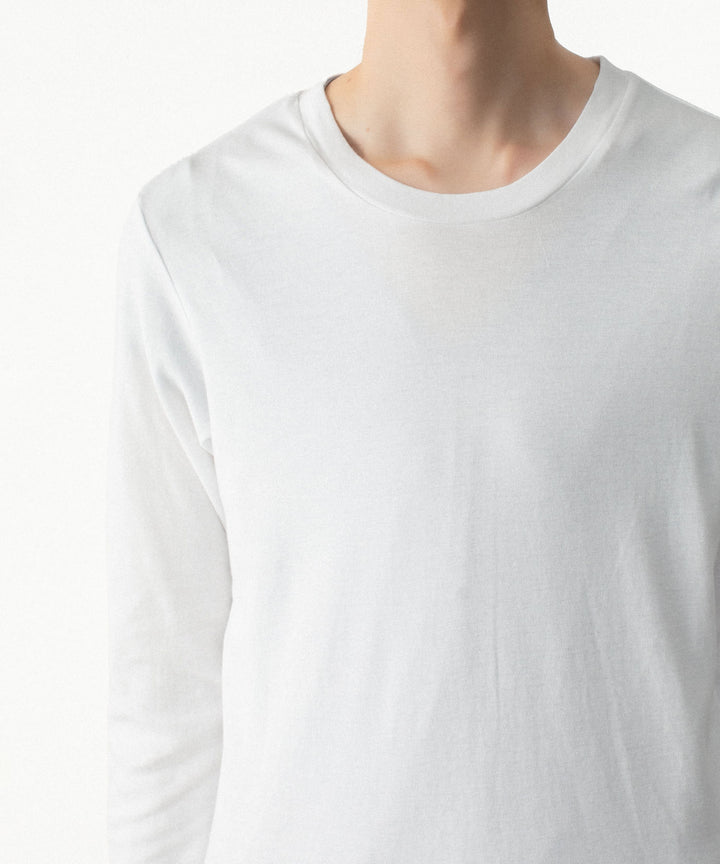 ATTACHMENT アタッチメントのBRUSHED YARN SMOOTH SLIM FIT L/S TEE - WHITEの公式通販サイトsession福岡セレクトショップ