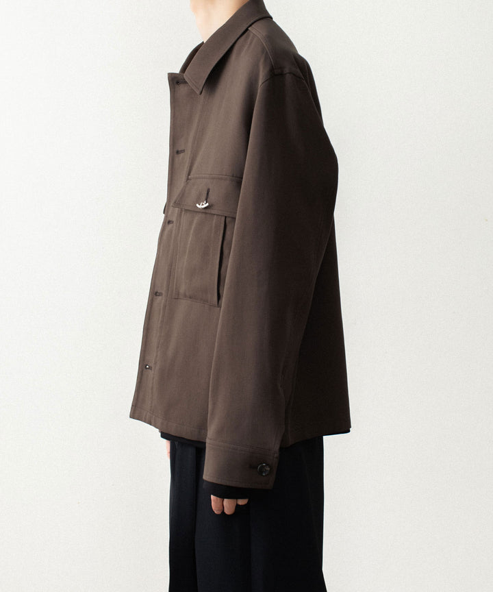ATTACHMENT アタッチメントのCO/TEN POWDERY DOUBLE CROTH PATCH POCKET SHORT JACKET - D.BROWNの公式通販サイトsession福岡セレクトショップ