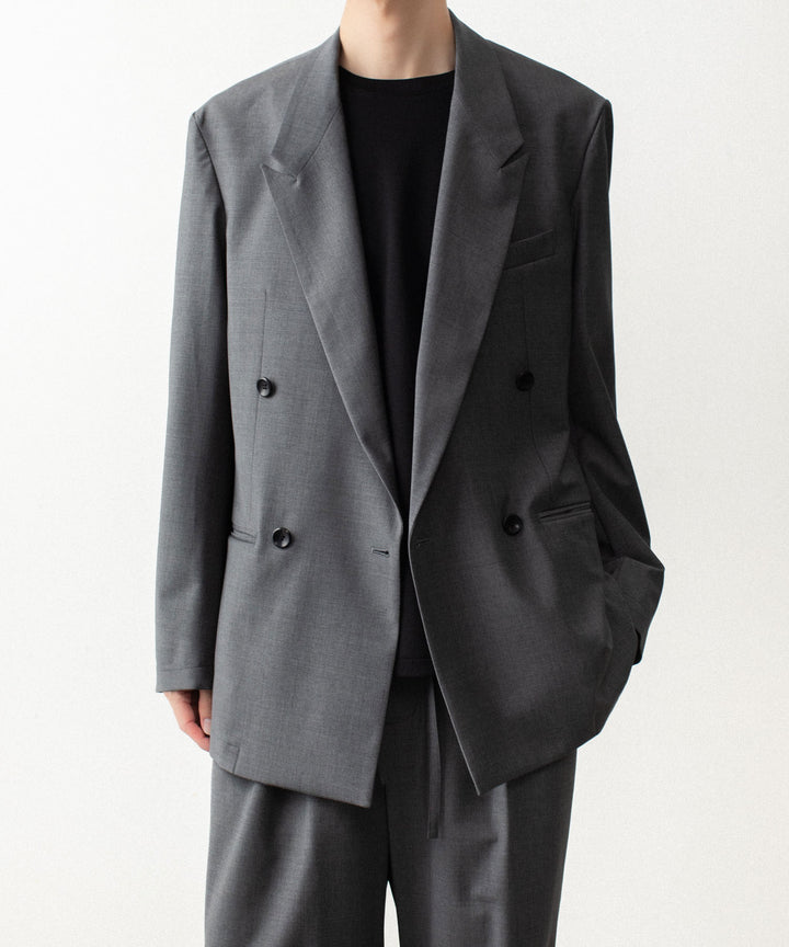 ATTACHMENT アタッチメントの2/80 PE/WO STRETCH TRO DOUBLE-BREASTED JACKET - X.GRAYの公式通販サイトsession福岡セレクトショップ