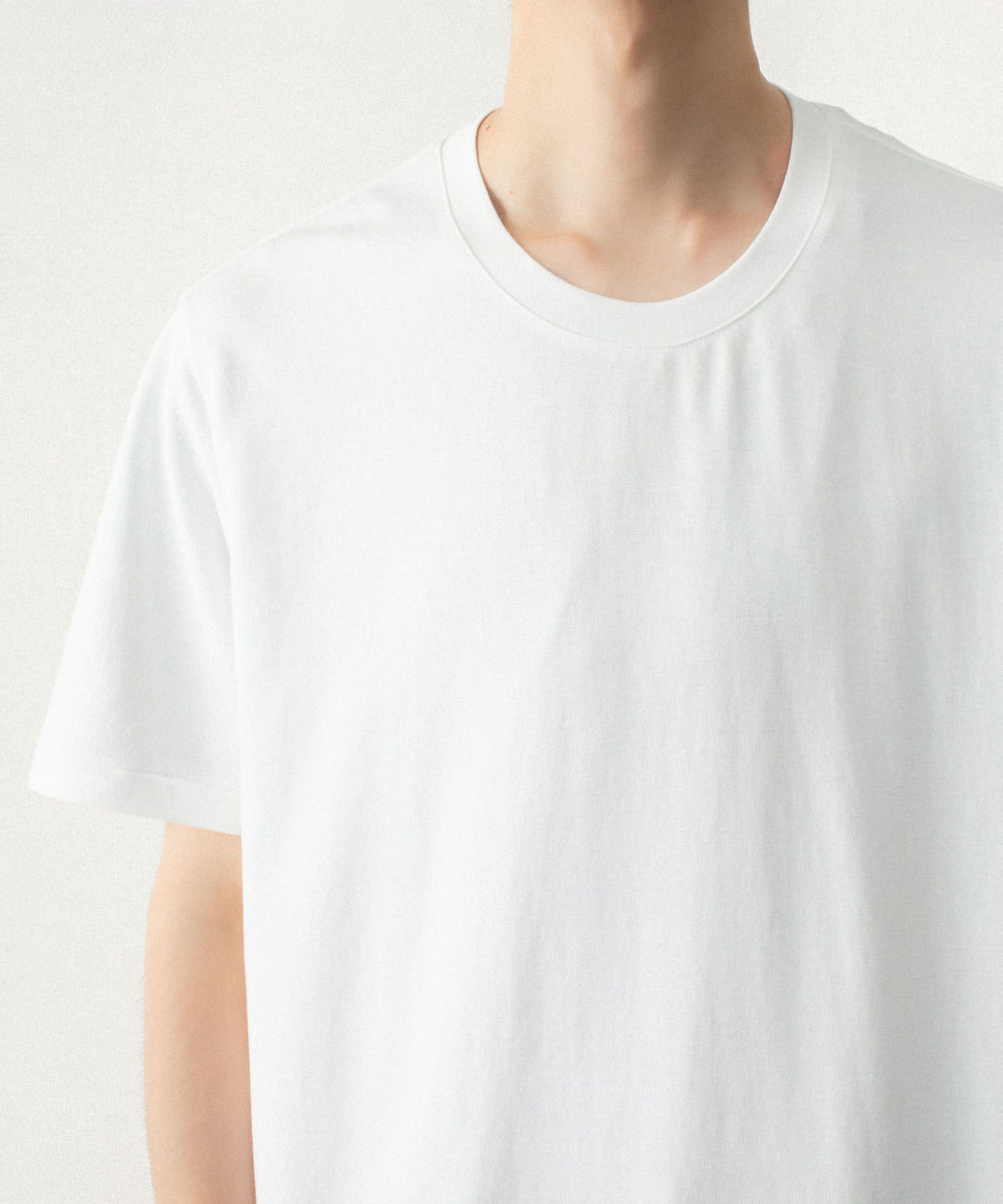 ATTACHMENT アタッチメントのCOTTON DOUBLE FACE SLIM FIT S/S TEE - WHITEの公式通販サイトsession福岡セレクトショップ