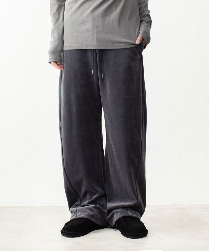 ATTACHMENT アタッチメントの80/2 ORGANIC VELOR BALLOON WIDE TRACK TROUSERS - D.GRAYの公式通販サイトsession福岡セレクトショップ
