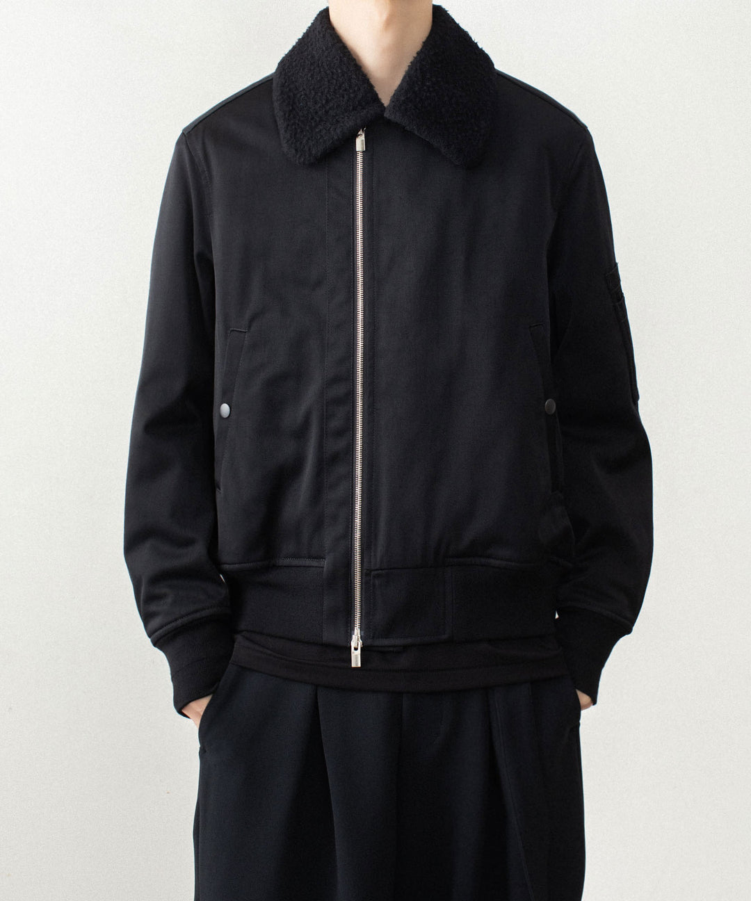 ATTACHMENT アタッチメントのNY/CO SATIN B-15 JACKET - BLACKの公式通販サイトsession福岡セレクトショップ