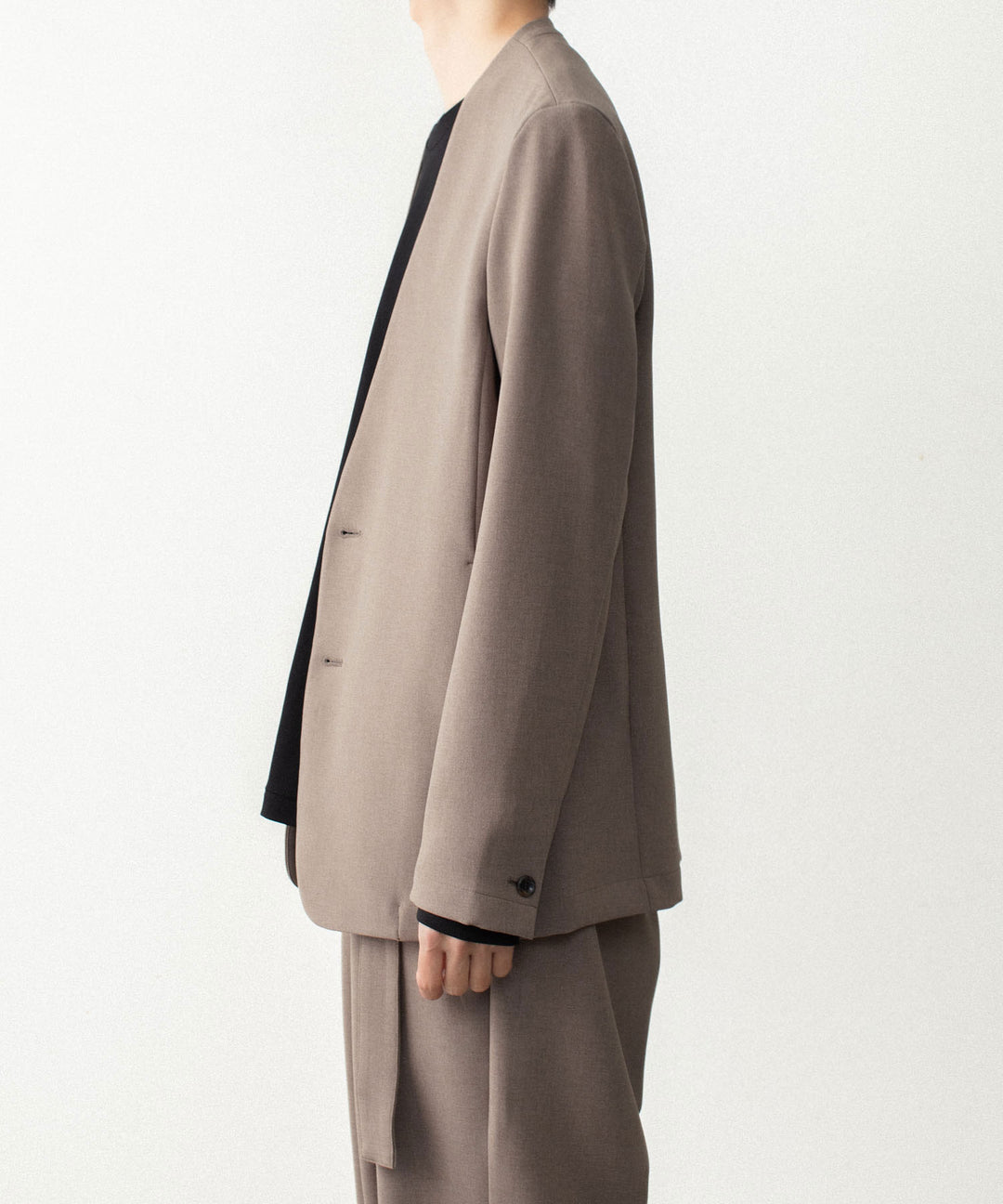 ATTACHMENT アタッチメントのPE STRETCH DOUBLE CLOTH COLLARLESS JACKET - D.BROWNの公式通販サイトsession福岡セレクトショップ