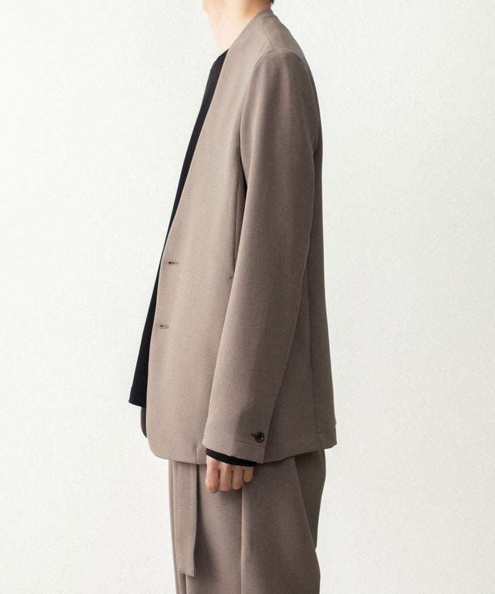 ATTACHMENT アタッチメントのPE STRETCH DOUBLE CLOTH COLLARLESS JACKET - D.BROWNの公式通販サイトsession福岡セレクトショップ