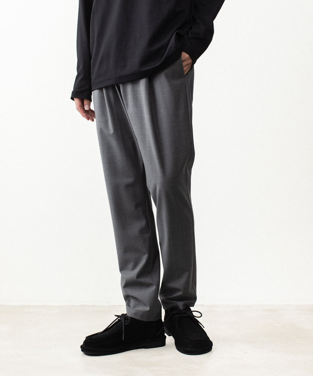 ATTACHMENT アタッチメントの2/80 PE/WO STRETCH TRO REGULAR FIT 1TUCK  TROUSERS - X.GRAYの公式通販サイトsession福岡セレクトショップ