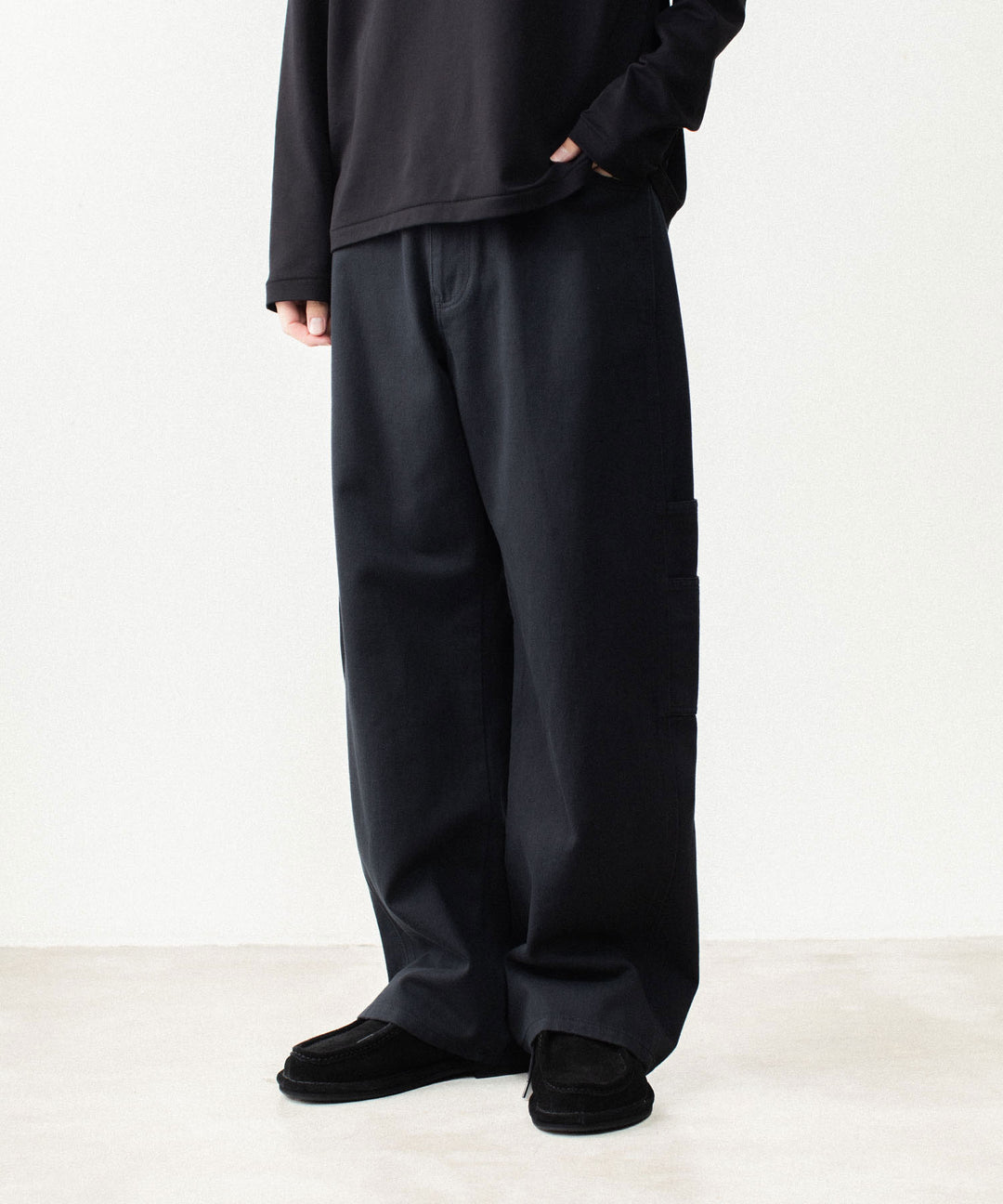 ATTACHMENT アタッチメントのCO NIDOM CLOTH BALLOON WIDE PAINTER PANTS - BLACKの公式通販サイトsession福岡セレクトショップ