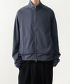 【 ATTACHMENT 】COTTON DOUBLE FACE STAND COLLAR JACKET - NAVY