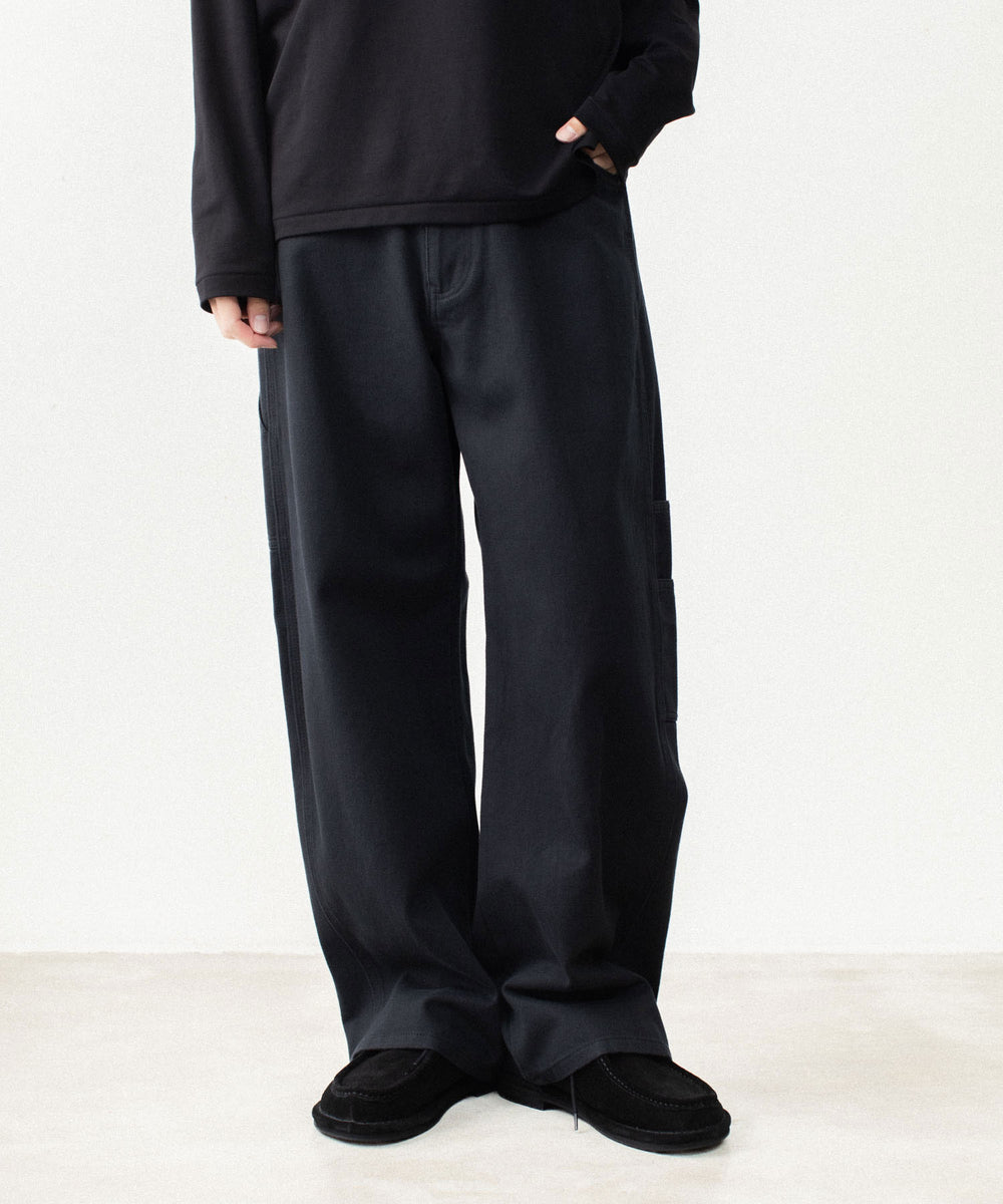 ATTACHMENT アタッチメントのCO NIDOM CLOTH BALLOON WIDE PAINTER PANTS - BLACKの公式通販サイトsession福岡セレクトショップ