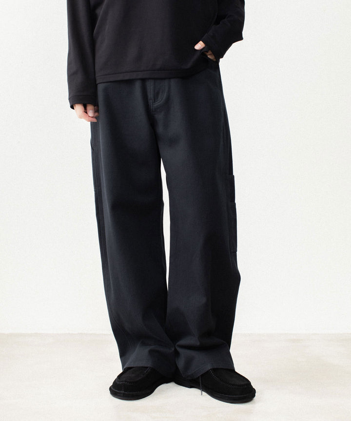 ATTACHMENT アタッチメントのCO NIDOM CLOTH BALLOON WIDE PAINTER PANTS - BLACKの公式通販サイトsession福岡セレクトショップ