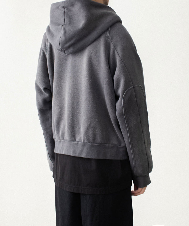 VEIN ヴェインのBRUSHED TERRY ZIP-UP HOODIE - KHAKI GRAYの公式通販サイトsession福岡セレクトショップ