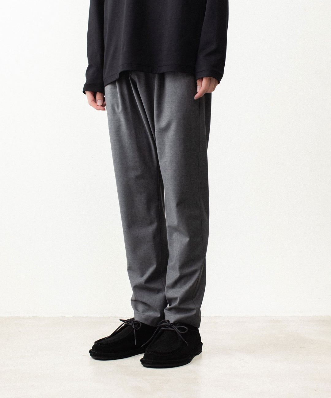 ATTACHMENT アタッチメントの2/80 PE/WO STRETCH TRO REGULAR FIT 1TUCK  TROUSERS - X.GRAYの公式通販サイトsession福岡セレクトショップ