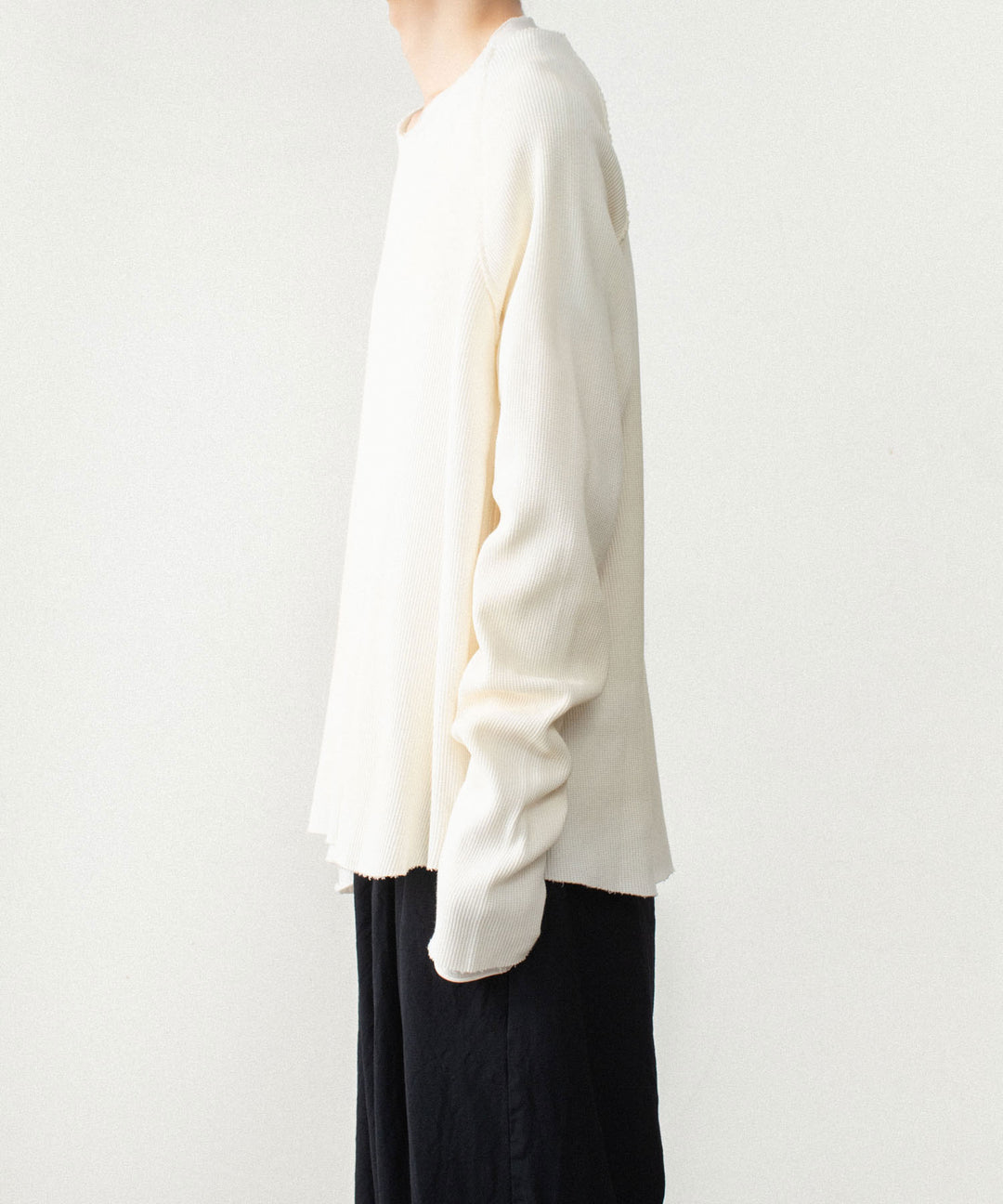 VEIN ヴェインのHIGH GAUGE WAFFLE LAYERED L/S TEE - OFF WHITEの公式通販サイトsession福岡セレクトショップ