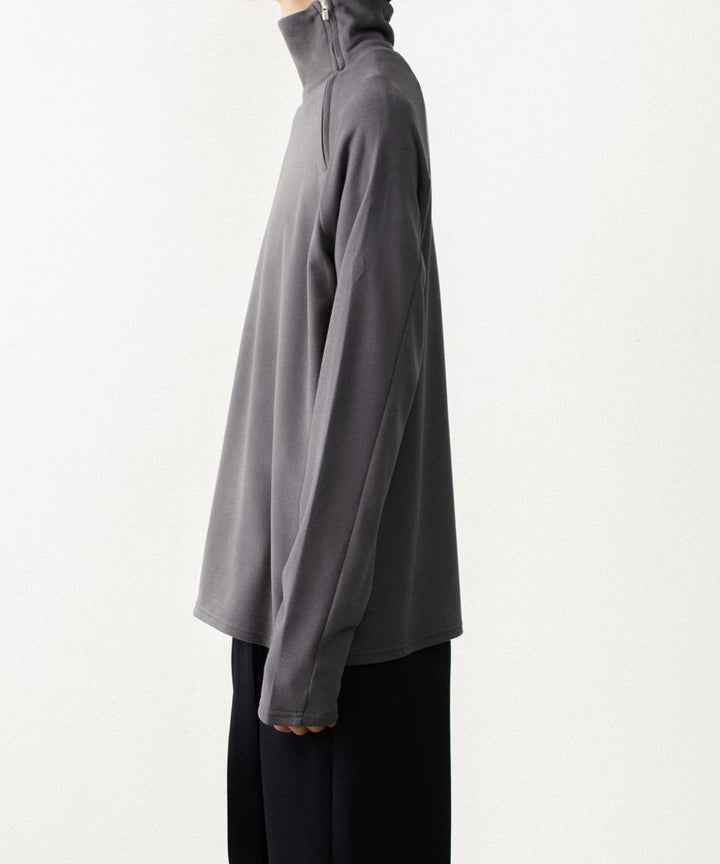 ATTACHMENT アタッチメントのVI/PE SMOOTH ZIP-UP HIGHNECK L/S TEE - D.GRAYの公式通販サイトsession福岡セレクトショップ