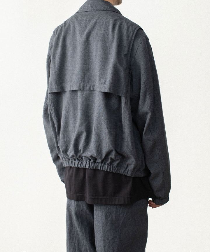 VEIN ヴェインのSHRINK WO CLOTH ZIP-UP JACKET - D.GRAYの公式通販サイトsession福岡セレクトショップ