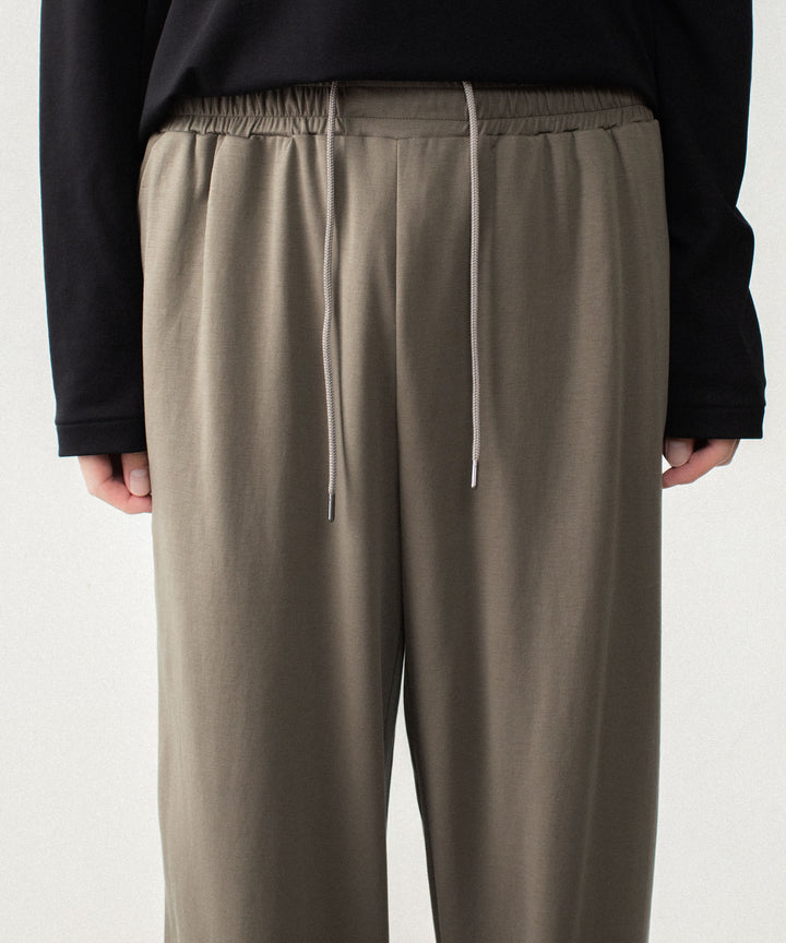 ATTACHMENT アタッチメントのCOTTON DOUBLE FACE LOUNGE TROUSERS - KHAKI GRAYの公式通販サイトsession福岡セレクトショップ