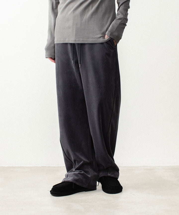 ATTACHMENT アタッチメントの80/2 ORGANIC VELOR BALLOON WIDE TRACK TROUSERS - D.GRAYの公式通販サイトsession福岡セレクトショップ