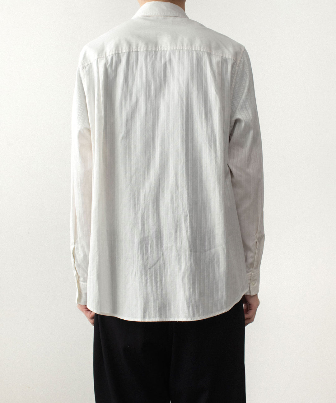 ATTACHMENT アタッチメントのCO SHADOW STRIPE BROAD NARROW TIE L/S SHIRT - OFF WHITEの公式通販サイトsession福岡セレクトショップ