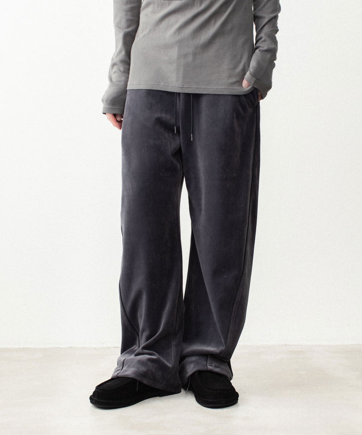 ATTACHMENT アタッチメントの80/2 ORGANIC VELOR BALLOON WIDE TRACK TROUSERS - D.GRAYの公式通販サイトsession福岡セレクトショップ